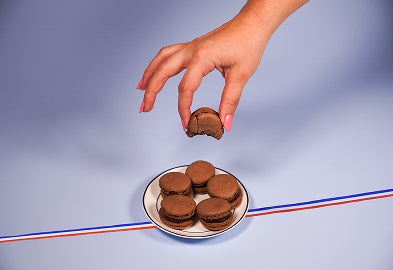 Macaron dans une assiette, le macaron français